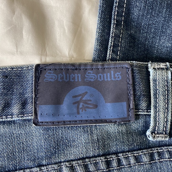 Seven Souls size 34x32 blue jeans - Picture 4 of 5